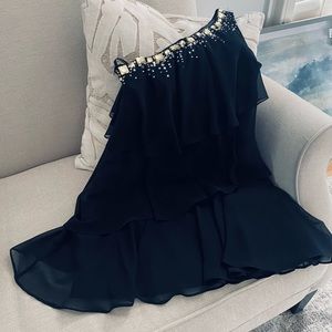 One shoulder black Dress